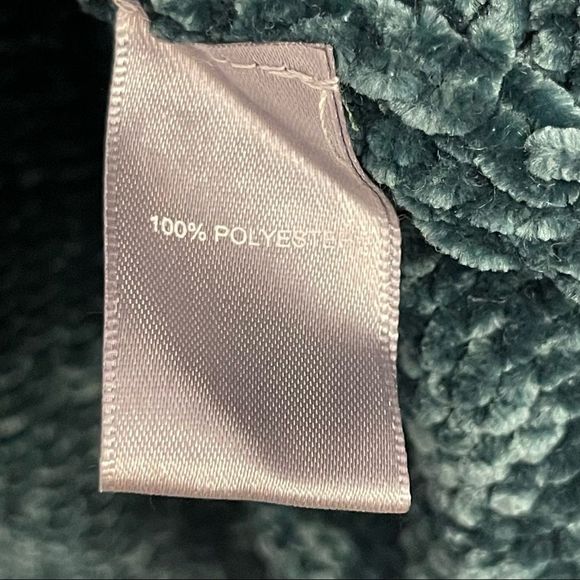 New Marled Reunited Cowl Turtleneck Evergreen Chenille Knit Sweater Green - Picture 15 of 15